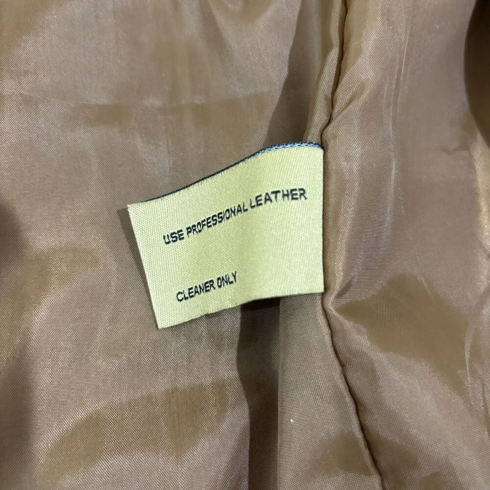 Boston Harbour Outdoor Wear Men XL Soft Brown Suede Leather Jacket Zip Workwear